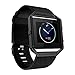 Fitbit Blaze Band Frame,Gersymi Tech Replacement Accessory Steel Frame for Fitbit Blaze Smart Watch (Black)