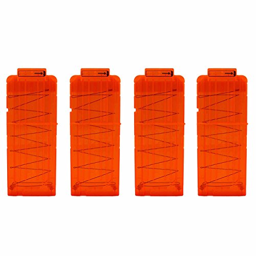 Ekind soft bullet quick reload clips 12 darts clips for nerf n-st…