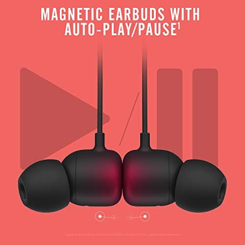 Beats Flex Wireless Earphones – Apple W1 Headphone Chip, Magnetic Earbuds, Class 1 Bluetooth, 12 Hours of Listening Time - Black (Latest Model)