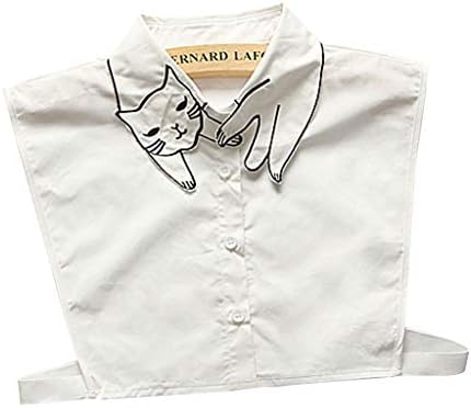 zijianZZJ Fake Callor, New Rhinestone Embroidery False Collar Detachable Fake Necklace Accessories for Women