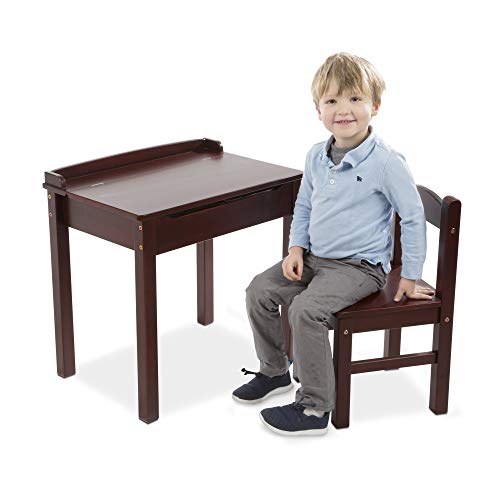 Melissa & Doug Childâ‚¬s Lift-Top Desk & Chair - Espresso