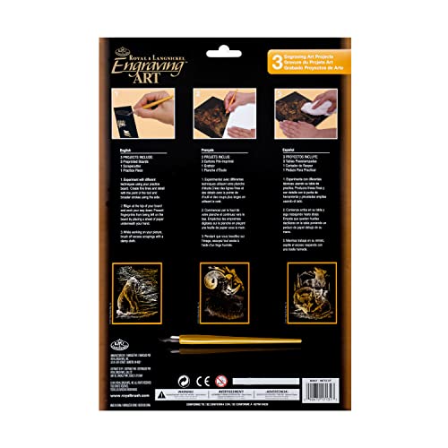 Royal & Langnickel Foil Engraving Art Kit Value Pack 8.75"X11.5", Gold