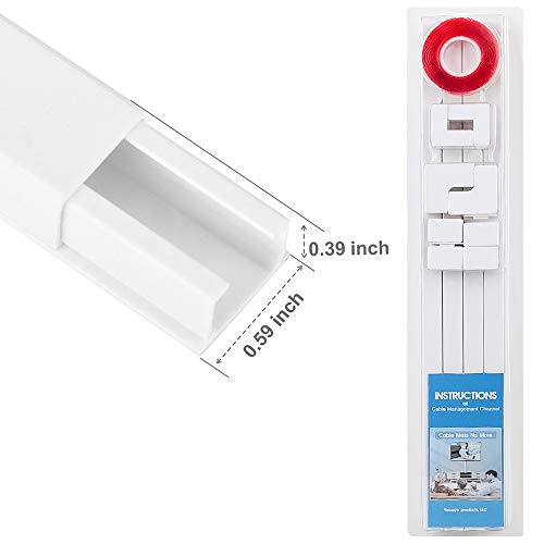 4 One+Cord+Channel+Cable+Concealer+Management