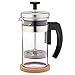 Brillante Small French Press Coffee Maker with 12 Ounce Glass Beaker - Single Serve Cafetiere and Tea Maker BR-CP1-350