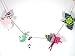 World Buyers Paper Bird Garland with Pink String-Blue,White,Pink,Orange,Yellow,Green,Silver, and Pink 2