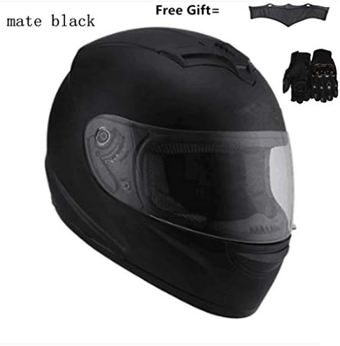 Motorcycle Helmet with Inner Sun Visor Safety Lens Racing Full Face Helmets