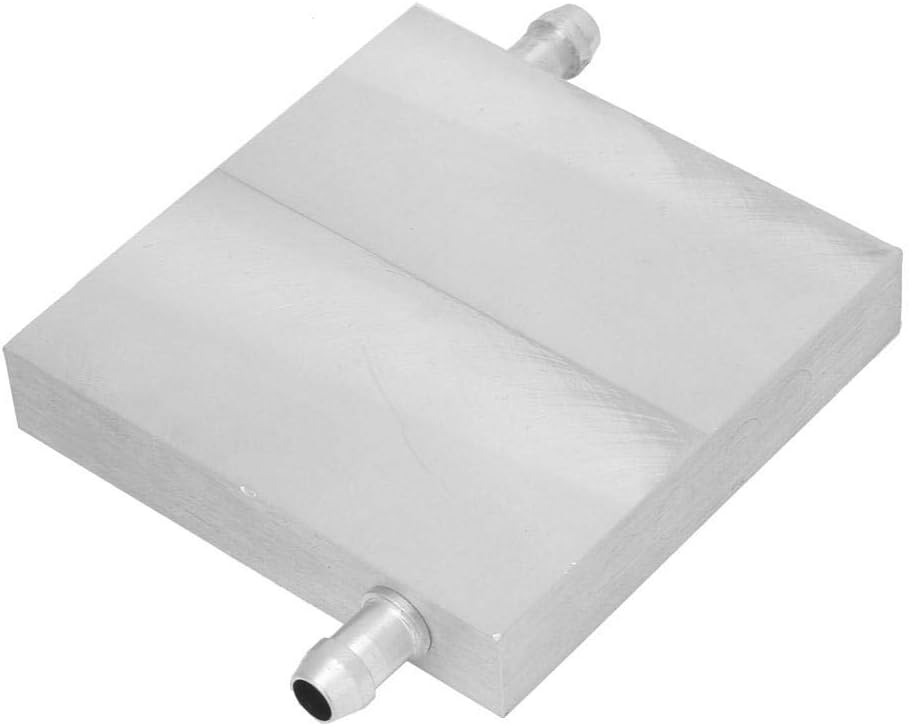 Water Cooling Block, 3 Sizes Aluminum Water Cooling Block Waterblock Cooler Water Cooling Head Light & Right Effluent(#3)