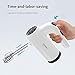 SHARDOR Hand Mixer Electric with 6 Stainless Steel Attachments (2 Beaters,2 Dough Hooks,2 Whisks) and a Storage Case, Handhold Kitchen Mixer,White