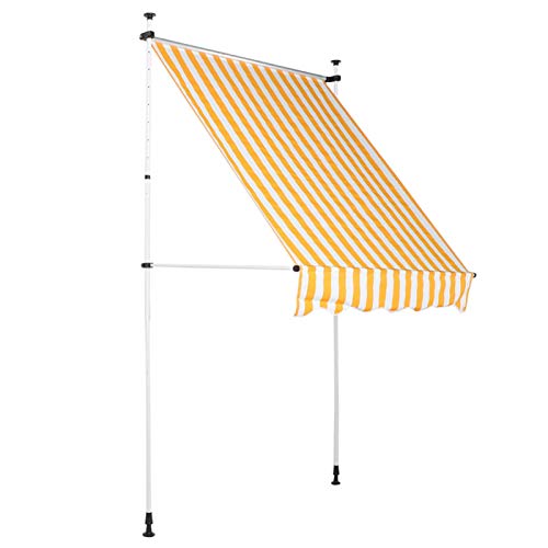 EBTOOLS Sonnenschutz mit Handkurbel, 3.5 * 1.2M Versenkbare Fenstertür Markise Markisenüberdachung Terrassenüberdachung… – Bild 4