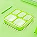Bento Box, Fun Life Leak Proof Bento Lunch Box with 5 Portion Control Compartments, Includes Matching Insulated Lunch Bag, Ideal Box Lunch for Kids, Teens /Adults, Eco-Friendly (Green)