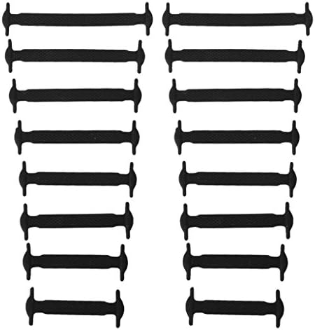 Footful Pair No Tie Elastic Silicone Shoelaces White