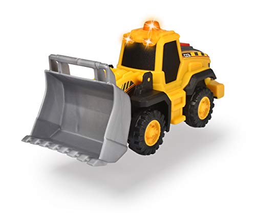 Dickie Toys 203302025 Radlader, Baustellenfahrzeug, Schaufel manuell beweglich, Spielzeugauto, Baustellenauto…