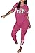 Adogirl Women's 2 Piece Outfits Tracksuits V Neck Tops and Skinny Pants Jog Set