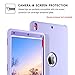 BENTOBEN Case for iPad Air (3rd Generation)10.5 2019/ iPad Pro 10.5 2017, 3 in 1 Heavy Duty Shockproof Rugged High Impact Resistant Hybrid Hard PC Soft Silicone Full Body Protective Table Case, Purple