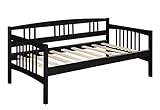 Dorel Living Kayden Daybed Solid Wood, Twin, Black