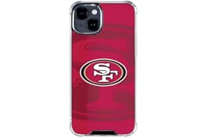 Skinit Clear Phone Case Compatible with iPhone 15 - Officially Licensed NFL San Francisco 49ers Double Vision Design