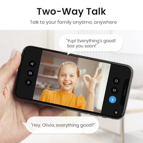 AOSU 4MP Indoor Security Camera, 2.5K Baby Monitor Pet Dog CAM, 5GHz/2.4GHz Wi-Fi Camera Surveillance Interieur, 360° Motion Tracking Pan/Tilt, IR Night Vision, 2-Way Audio, Compatible with Alexa
