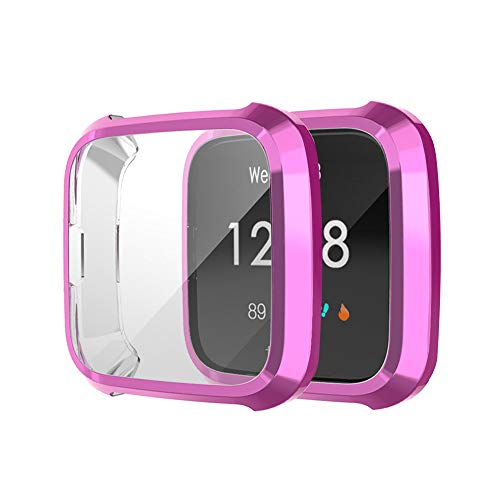 image for Cywulin TPU Screen Protector Case for Fitbit Versa Lite, Full Around P