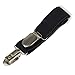 Sshining Adjustable Bed Sheet Fasteners Suspenders Strong Elastic Bed Sheet Cover Holder Clip Grippers (Set of 4, Black)