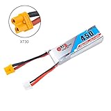 Crazepony 450mAh 2S 7.4V 80C Lipo Battery Pack with XT30 Plug for Micro FPV Racing Drone Quadcopter