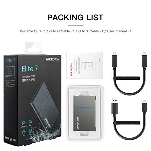 HIKVISION-Elite-7-Extreme-SSD-portatil-1TB-hasta-1060MBs-Velocidad-de-Lecturatecnologia-NVMe-USB-32-Gen2-USB-C-Unidad-de-Estado-solido-Externa-Gris