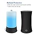 Aroma Diffuser, Paxamo Modern Ultrasonic Oil Diffuser Air Humidifier, Space-saving with Sensor Button, Measuring Cup & Cleaning Brush 300ml