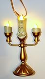 Disney Parks Beauty and the Beast Lumiere Light Up Figurine Ornament NEW