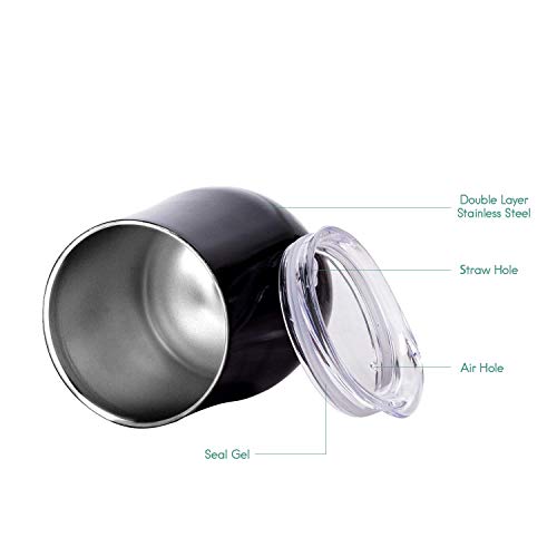4 Stemless+Tumbler+Insulated+Stainless+Travel
