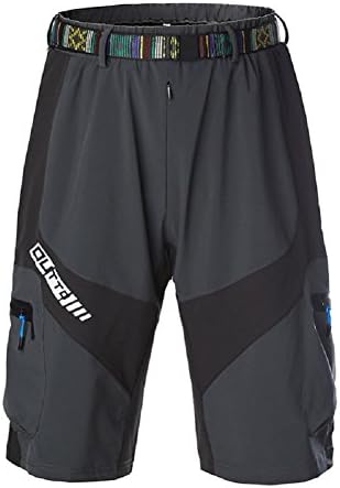 YASHALY Mountain Bike Shorts, Breathable MTB Cycling Baggy Pants Quick Dry Downhill Loose Shorts for Men