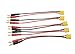 Jrelecs XT60 to 4.0 Banana Plug Balance Charge Cable 15cm for Rc Helicopter Quadcopter 5pcs(12AWG)