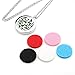 JOVIVI Aromatherapy Essential Oil Diffuser Necklace, Stainless Steel Clouds Locket Pendant with 24