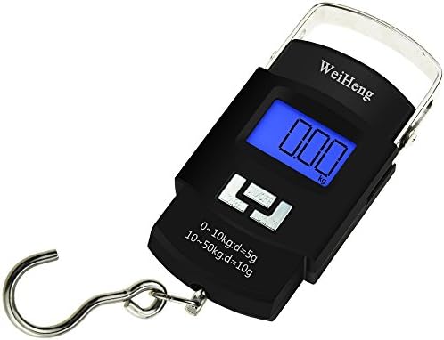 Electronic Digital Scale, WELIKERA Hanging/Fish/Luggage/Kitchen Scale, 110lb/50kg