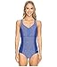 Speedo Women's Endurance+ Texture Touchback One Piece Swimsuit