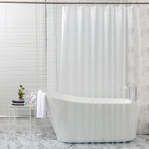 AmazerBath Clear Shower Curtain Liner 84 Inches Long, 72 x 84 Plastic