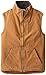 Carhartt Men's Big & Tall Sherpa Lined Sandstone Mock Neck Vest V33,Brown,Large Tall