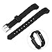 Fitbit Alta Band, UKCOCO Silicon Adjustable Replacement Wristband with Metal Buckle Clasp for Fitbit Alta Smart Fitness Tracker (Black) (Black)