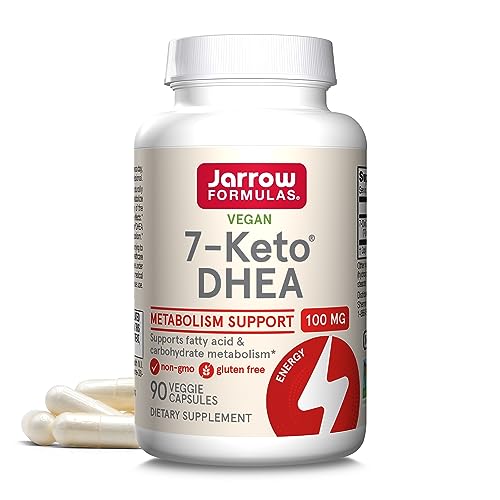 jarrow formulas 7-keto dhea 100 mg - up to 90 servings  dietary supplement - carbohydrate metabolism support - non-gmo - gluten free - vegan