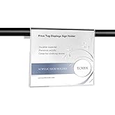 ECKEK Acrylic Sign Holder Price Tag Displays Sign Holder Ads Display Stand for Retail Store Clothing Price (Horizontal A6 150×100mm /5.91×3.94 inches)