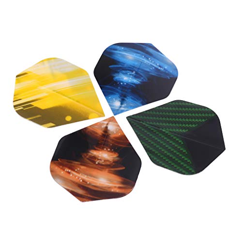 CONtenct 21 Pcs Durable Standard Slim PET Dart Flights Leaves Stable Colorful Darts Game Accessories Equipment Supplies with Family - Thumbnail 5