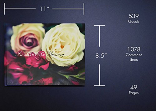 image for In Loving Memory Funeral Guest Book, Memorial Guest Book, Registration