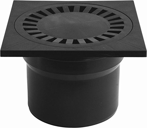 Floor Drain Square Bathroom Wet room Shower Drain 150x150mm/Ø110mm