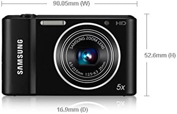 Samsung ST66 Compact Digital Camera   Black 16 1MP 5x Optical Zoom 2 7 inch LCD