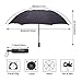 Fidus Inverted Reverse Sun&Rain Car Umbrella Large Windproof Travel UV Umbrella for Women Men - Auto Open Close(Black) â€¦
