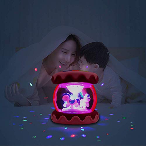 WISHTIME Baby Musical Drum Toy - Educational Learning Toy for Baby Electronic Drum Instruments with Lights for 1 2 3 Year Old Toddlers Kids Boys and Girls(Pink) - Thumbnail 5