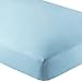 Bare Home Fitted Bottom Sheet Full - Premium 1800 Microfiber - Ultra-Soft Wrinkle Resistant - Deep Pocket - Fitted Sheet (Full, Light Blue)