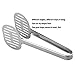 NPYPQ Stainless Steel Kitchen Tongs Double Spatula Turner for Cooking Steaks Burgers Buffets Restaurant Serving Utensils