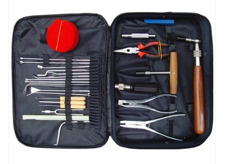 NEW 27 PCS Professional Piano Tuning Kit ,Piano Tools Piano Tuning Tool Kit Tuning Maintenance Tools