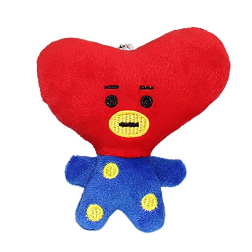 Gbell Cartoon Soft Fluffy Doll Pendant Stuffed Doll Plush Animal Doll Toys (H)