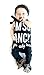 Newborn Baby Girls One-pieces Infant I am so fancy Printed Clothes Outfits(6-9months)/Tag 80, Black