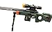 AW50 Sniper Military Combat Toy Machine Gun with Colorful LED Light and Sound Effect